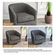 preview thumbnail 86 of 186, Modern Upholstered Barrel Chair Swivel Accent Chair for Living Room