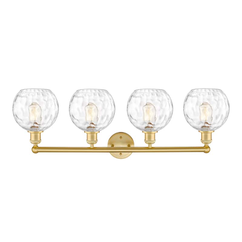 Innovations Lighting Athens Water Glass - 4 Light 35" Bath Vanity Light.