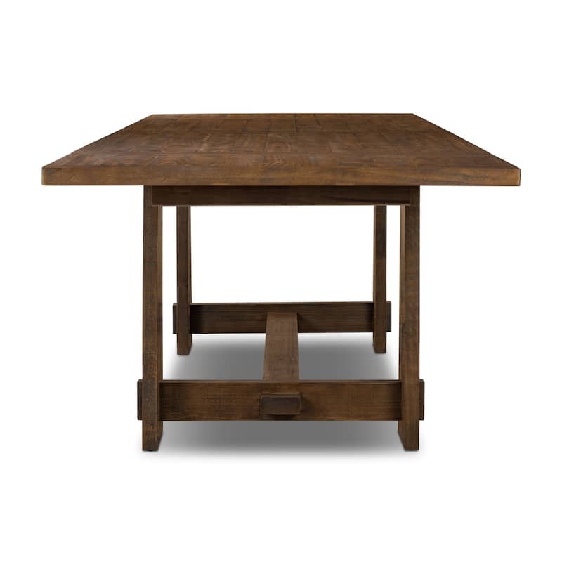 Poly & Bark Combe Solid Pine Wood Extension Dining Table (82.5" - 122")