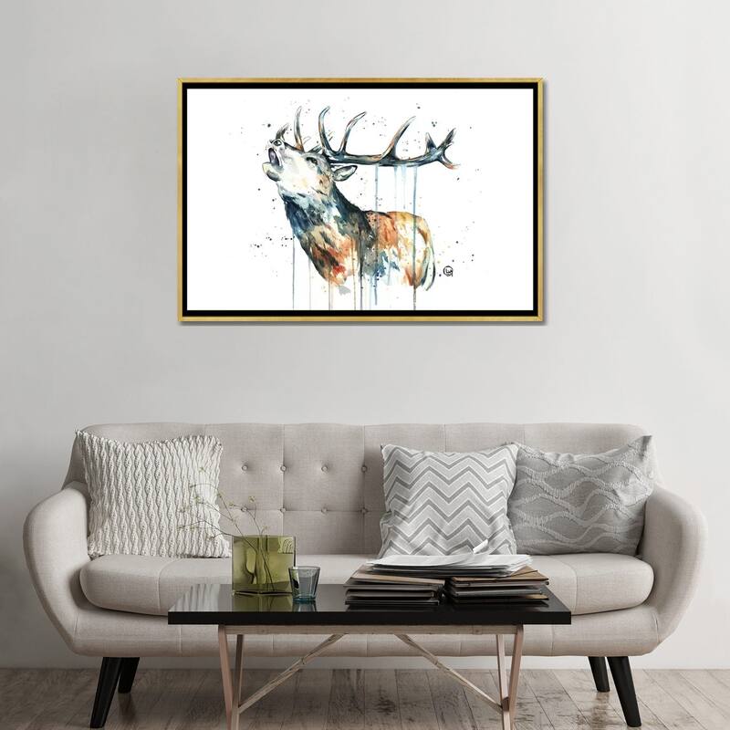 iCanvas "Elk Calling" by Lisa Whitehouse Framed Canvas Print