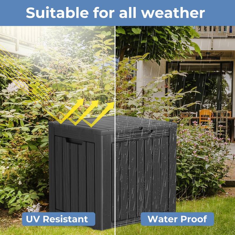 30 Gal. Resin Outdoor Patio Storage Deck Box