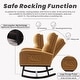 preview thumbnail 158 of 171, HOMYKA 28" Wide Rocking Chair for Nursery with Solid Wood Leg