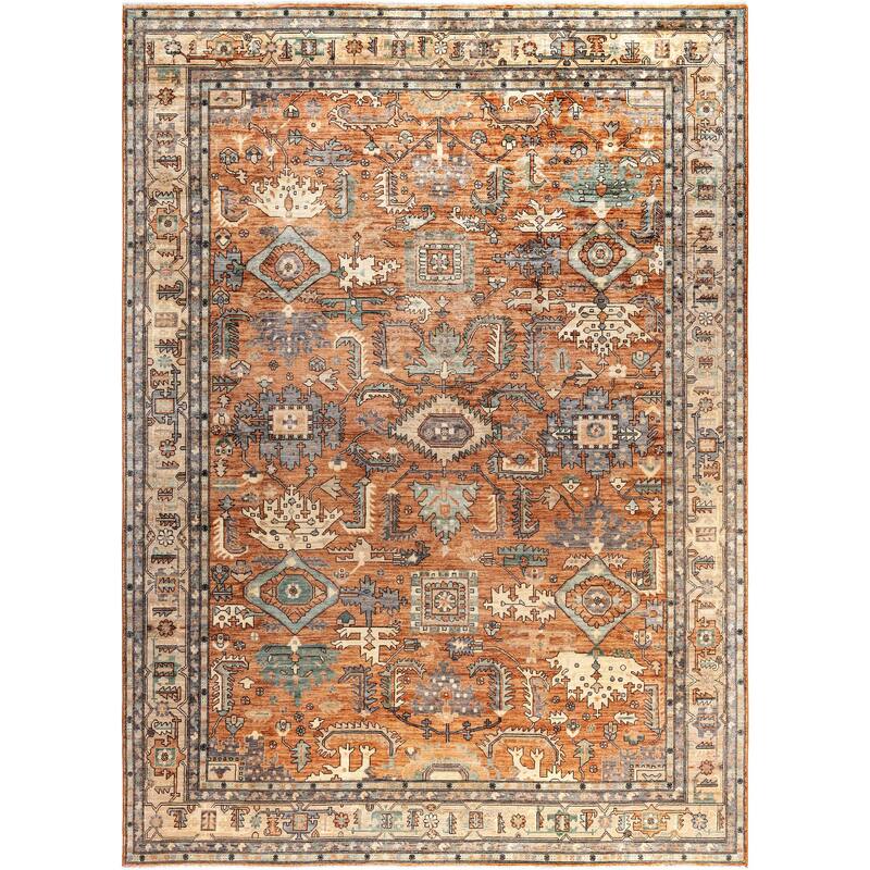 Serapi One-of-a-Kind Hand-Knotted Area Rug - Orange - 9' 11" x 13' 9"