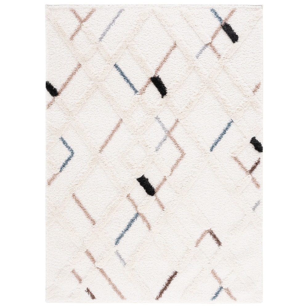 SAFAVIEH Hi-Lo Shag Sheryll Modern 1.6-inch Thick Rug
