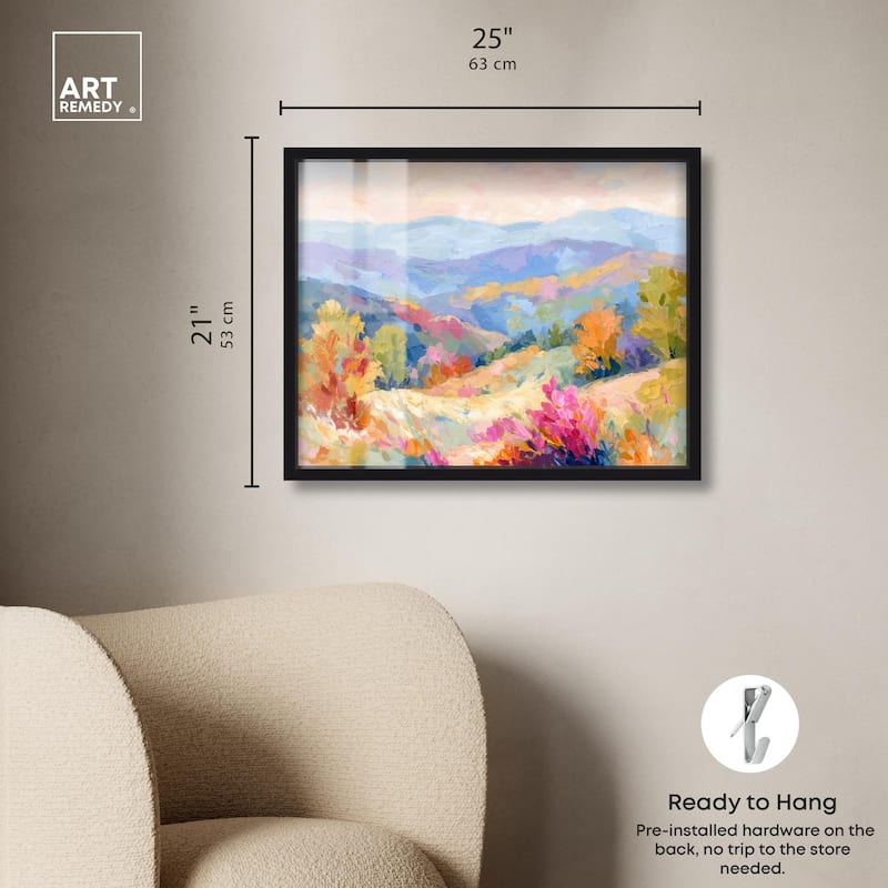 Colorful Valley II Shadowbox by Art Remedy