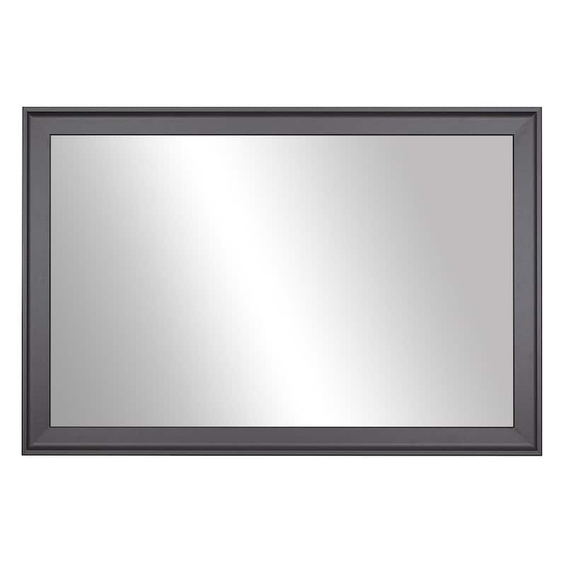 Frame My Mirror Dark Grey Framed Vanity Mirror, Morgan Design