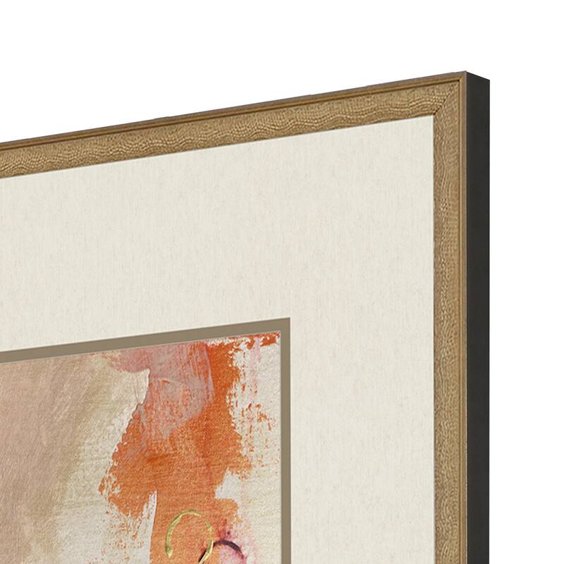 Discovery I S/4 Framed Art Exclusive Mixed Media Giclee Under Glass - Multi-Color