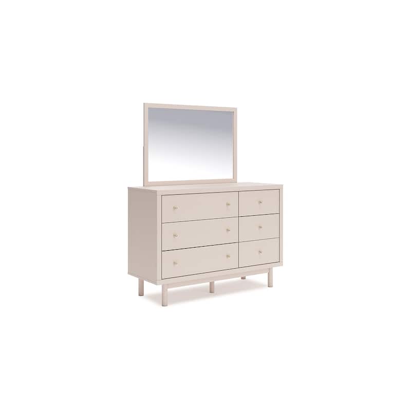 Signature Design by Ashley Wistenpine Beige Dresser and Mirror