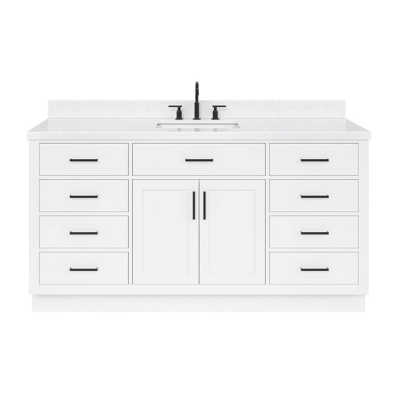 Ariel T066SCQRVO Hepburn 67" Free Standing Single Basin Vanity Set