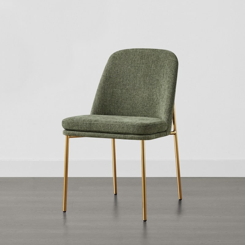Evelyn Modern Dining Chair with Metal Legs Set of 2