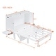 preview thumbnail 5 of 16, Full Size Murphy Bed with USB Port and Removable Shelves on Each Side