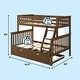 preview thumbnail 12 of 65, Max & Lily Twin over Full Bunk Bed with Trundle and Ladder