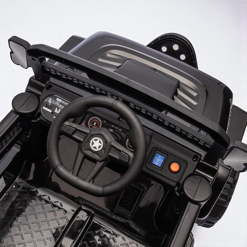 12V Kids Ride-On Electric Truck with Remote Control, 2WD, Four-Wheel Suspension, Bluetooth, MP3, LED Lights, for Ages 1-4