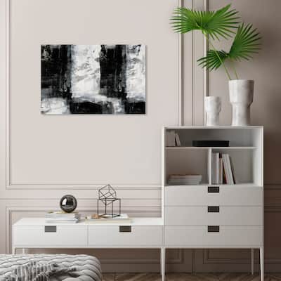 Wynwood Studio Abstract Chess Black and Modern & Contemporary Wall Art Canvas Print