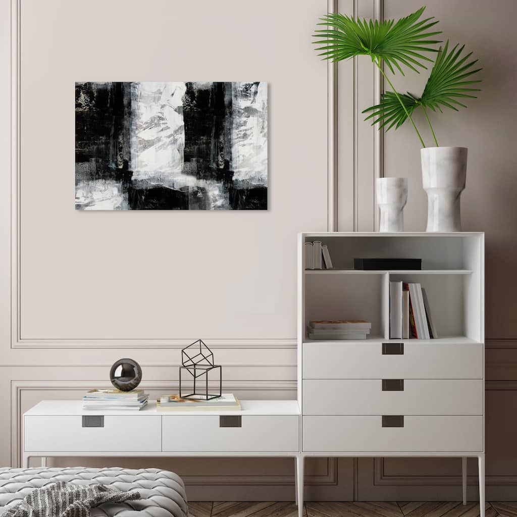 Wynwood Studio Abstract Chess Black and Modern & Contemporary Wall Art Canvas Print