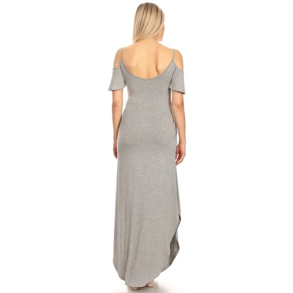 heather grey maxi dress