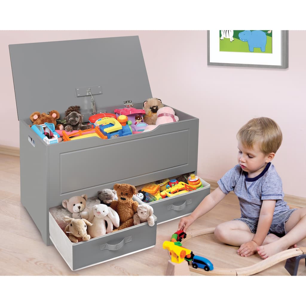 Taylor & Olive Verbena Toy and Storage Box with Two Baskets