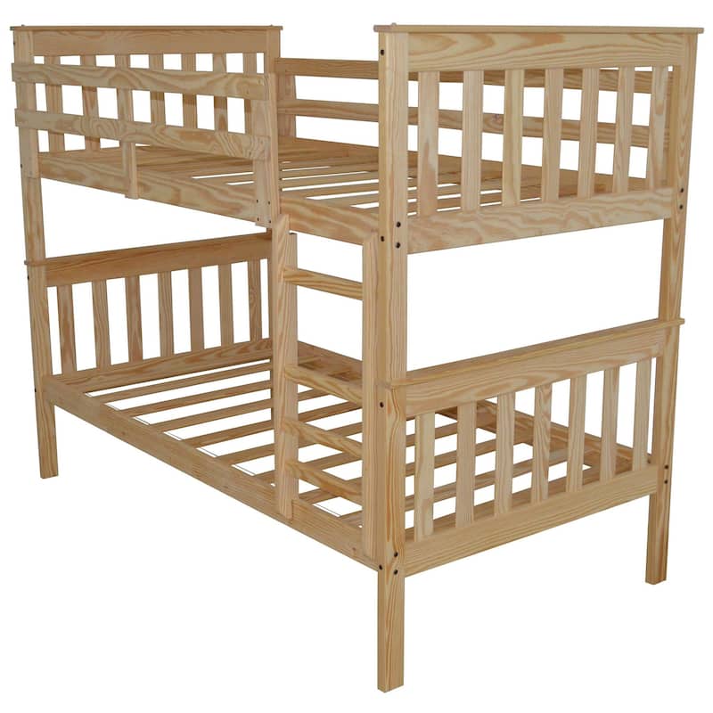 Pine Twin Mission Bunkbed - Unfinished