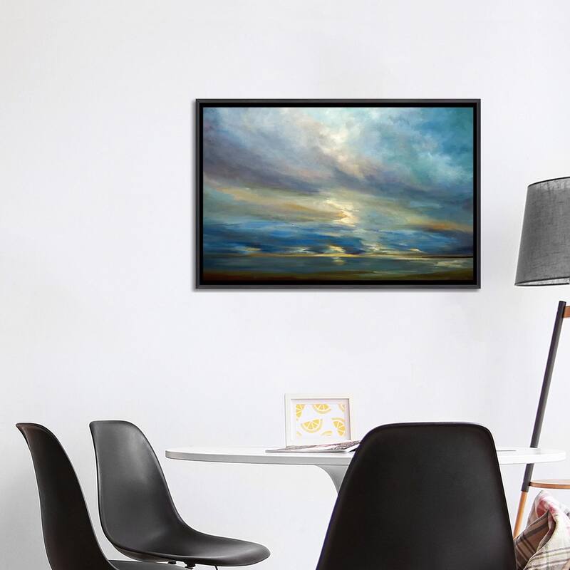 iCanvas "Clouds On The Bay I" by Sheila Finch Framed