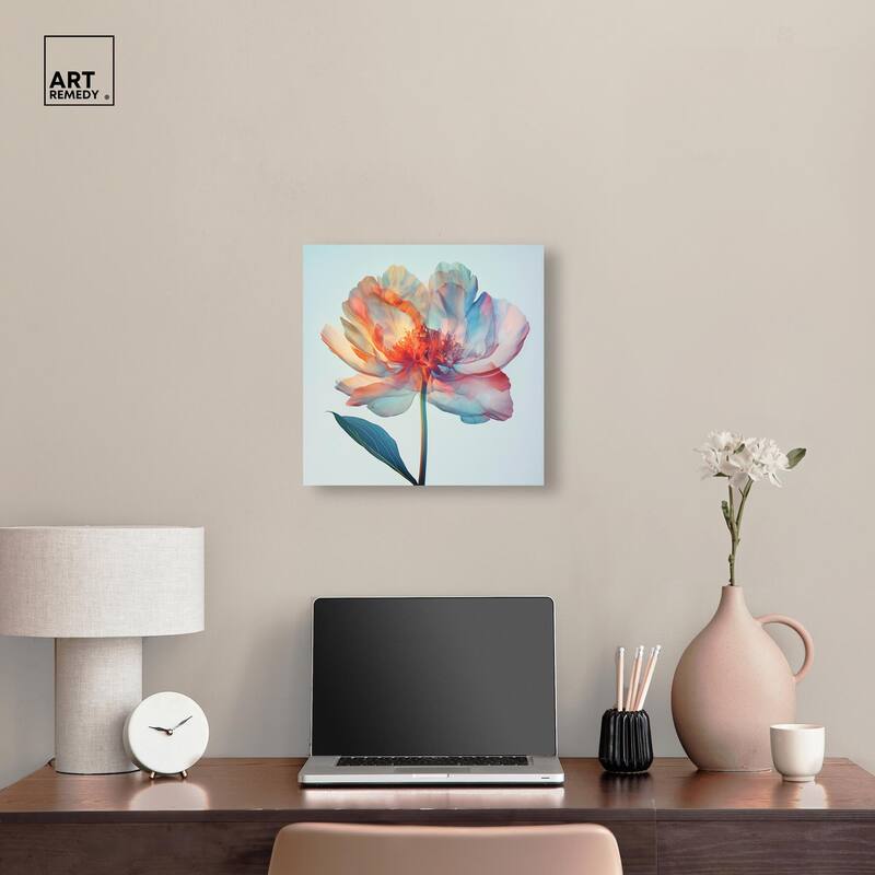 Peony Phases Canvas by Art Remedy, Gallery Wrapped
