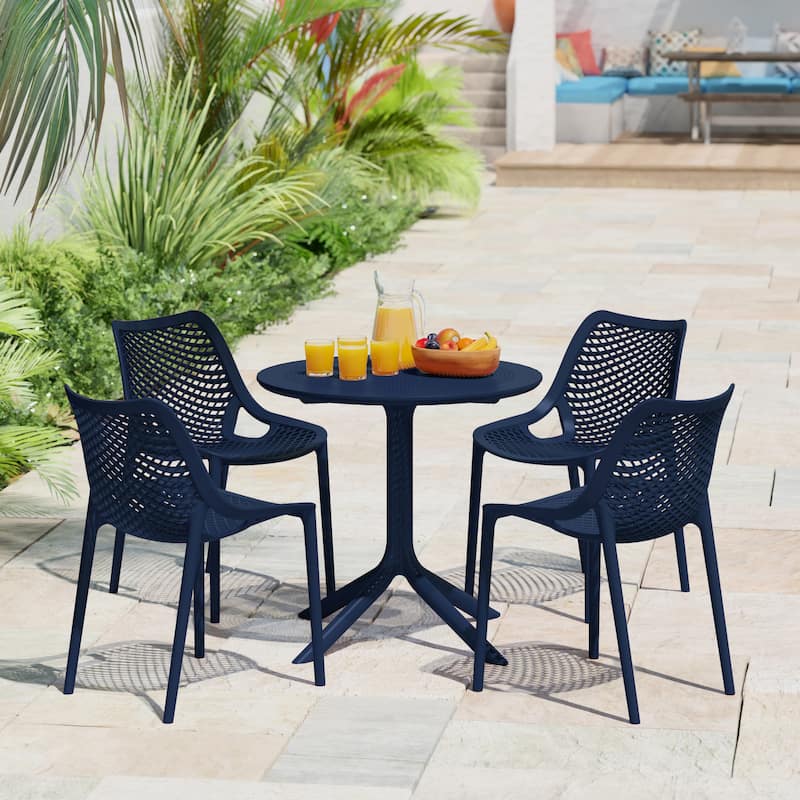 Frond and Form 31.5 Inch Outdoor Round Dining Table