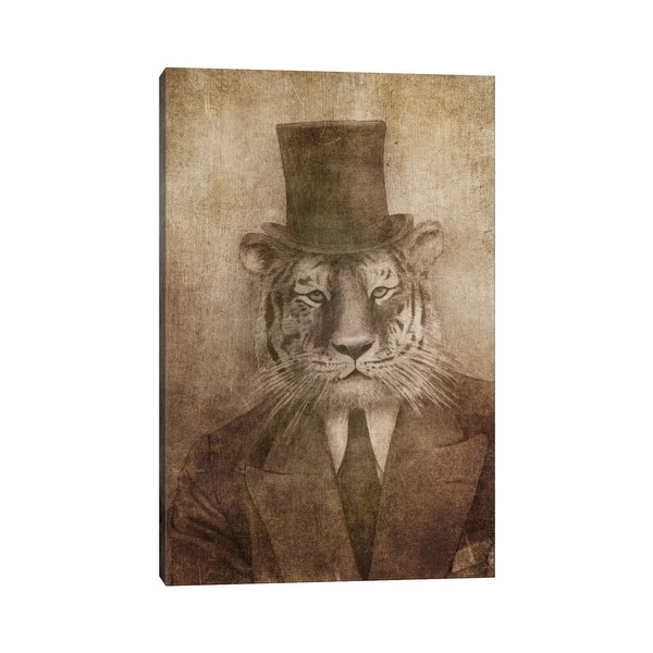 slide 2 of 9, iCanvas "Sir Tiger" by Terry Fan Canvas Print