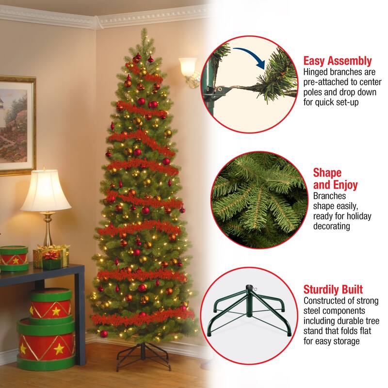 National Tree Company 6.5 ft. Downswept Douglas Pencil Slim Fir Tree