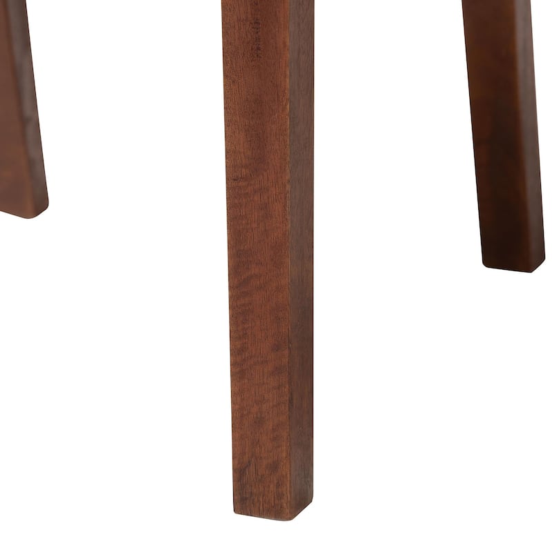 Cordoba Bohemian Natural Seagrass and Mahogany Wood 2-Piece Dining Chair
