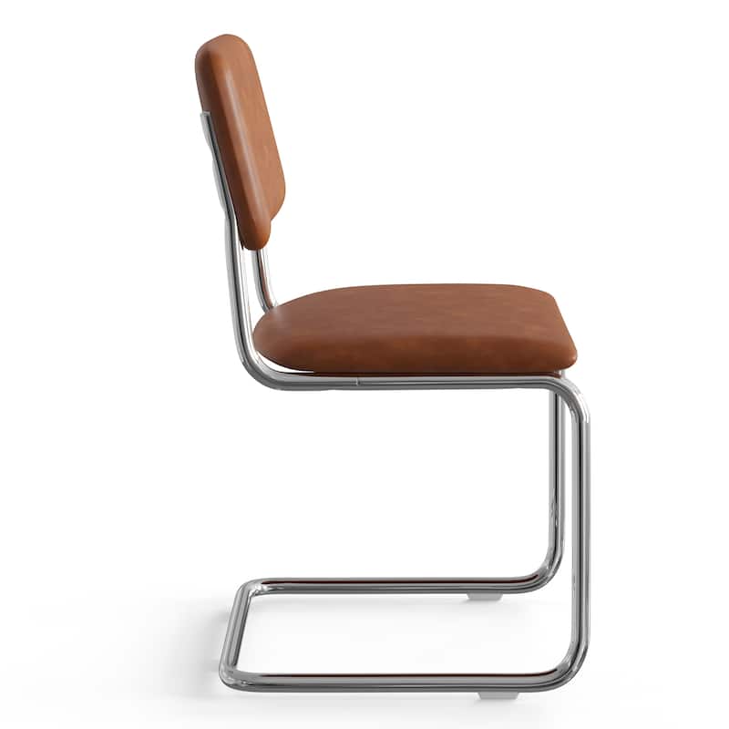 Hayward Vegan Leather Side Chair Vegan Leather (Set Of 2)