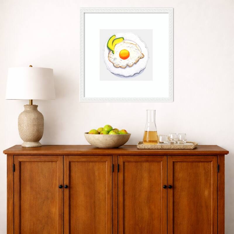 Huevo Frito Con Aguacate by Elizabeth C Wood Framed Wall Art Print