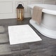 preview thumbnail 59 of 124, Fabstyles Basix Soft & Absorbent Reversible Cotton Bath Rug 24 x 36 - White