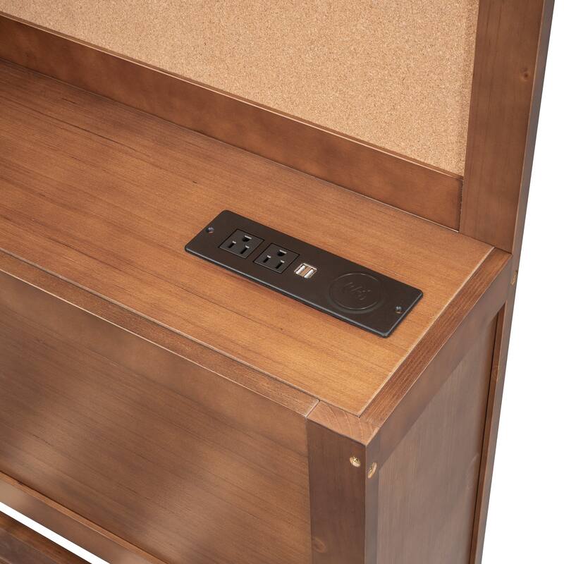 Twin Size Wooden Daybed with 3 Storage Drawers