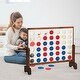 preview thumbnail 4 of 10, Costway Giant 4 In A Row Game Wood Board Connect Game Toy For Adults - 32.5'' X 8'' X 28'' (LXDXH)
