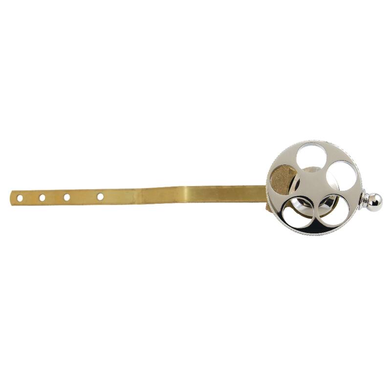 Kinston Brass Front Mount Toilet Tank Lever with Knurled Handle - Polished Nickel