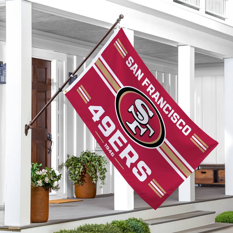San Francisco 49ers Single Sided Flag w/ 2 Grommets, 3'x5'