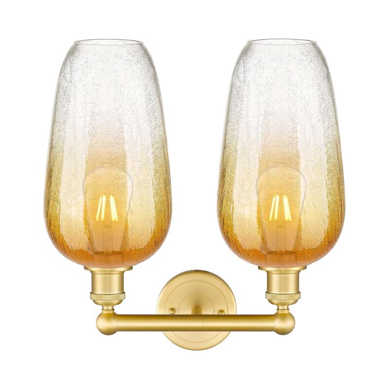 Innovations Lighting Endless Possibilities Edison - Brookhaven Flute - 2 Light 16" Bath Vanity Light