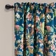 preview thumbnail 13 of 52, Lush Decor Dolores Light Filtering Floral Bird Print Curtain Pair Panels