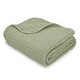 preview thumbnail 1 of 3, Baby Muslin Blanket - Large 40" X 40", Sage, By Comfy Cub - Sage