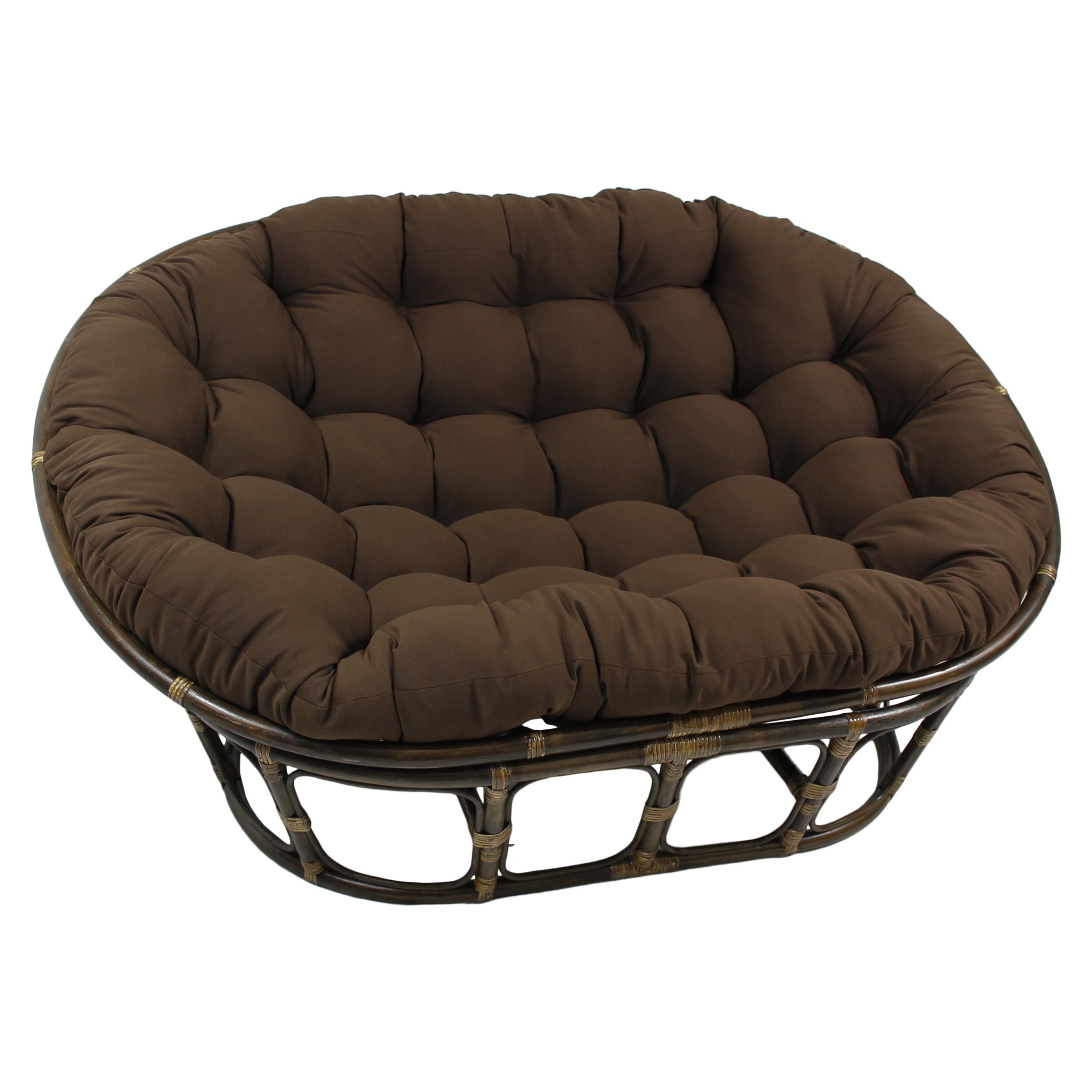 65 inch by 48 inch Solid Twill Double Papasan Cushion Cushion