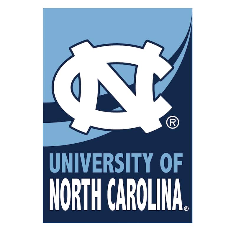 University of North Carolina Burlap Flag Garden Size