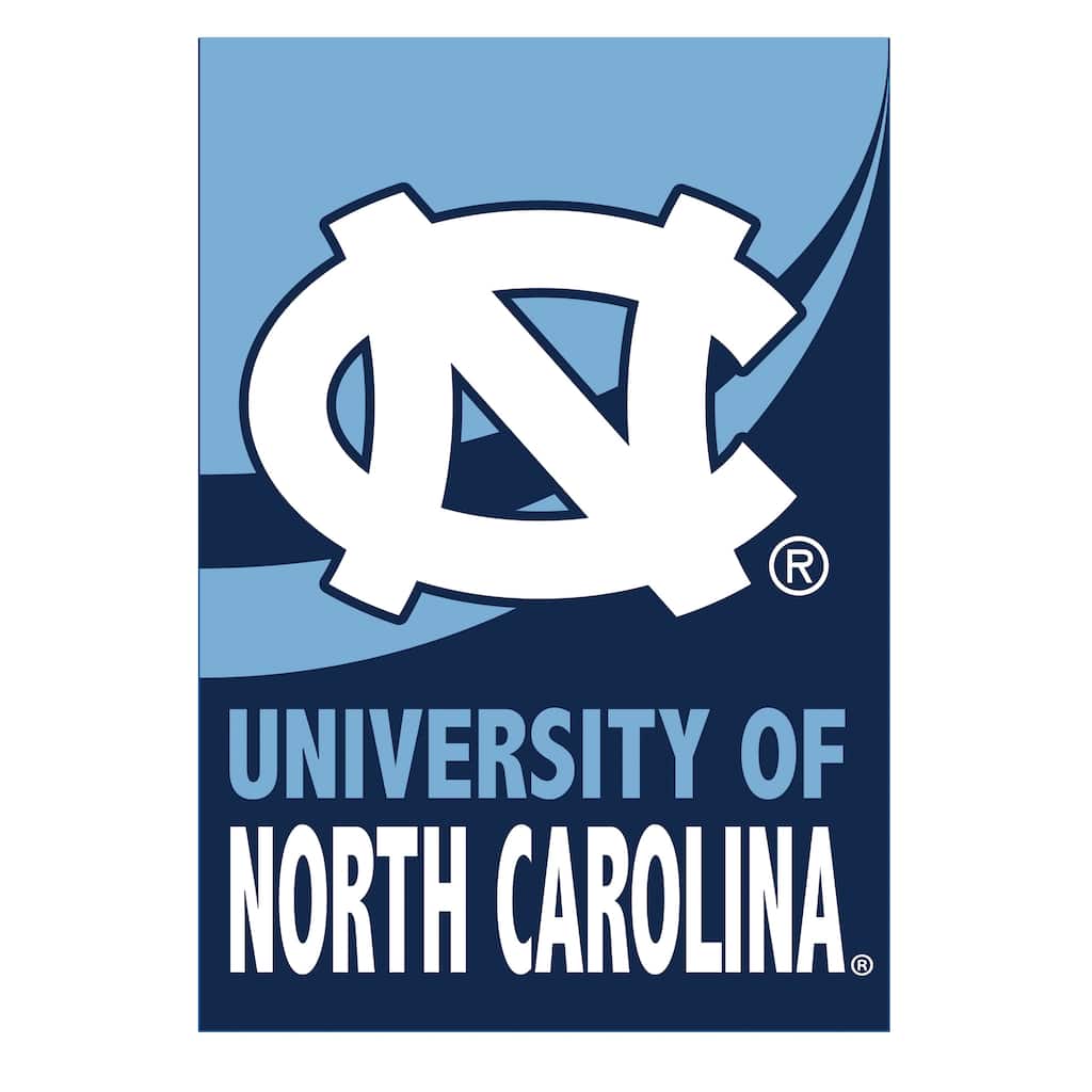 University of North Carolina Burlap Flag Garden Size
