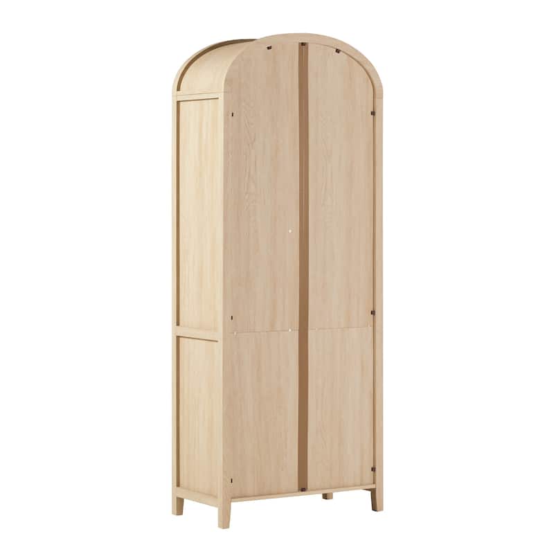 Middlebrook Designs 3 Shelf Open Arched Bookcase Cabinet