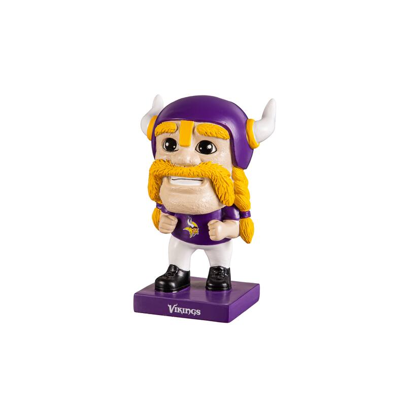 NFL Team Lil Big Head Resin Indoor/Outdoor Garden Desk Statue - Minnesota Vikings Mascot