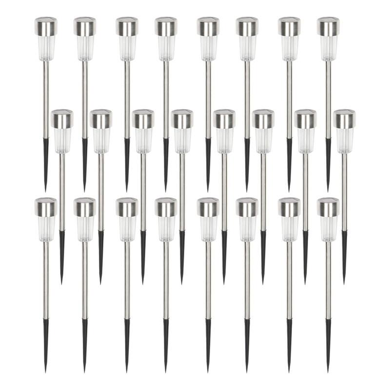24-Piece 5W High Brightness Solar Power LED Lawn Lamps (Cold White/Warm White/Colorful)