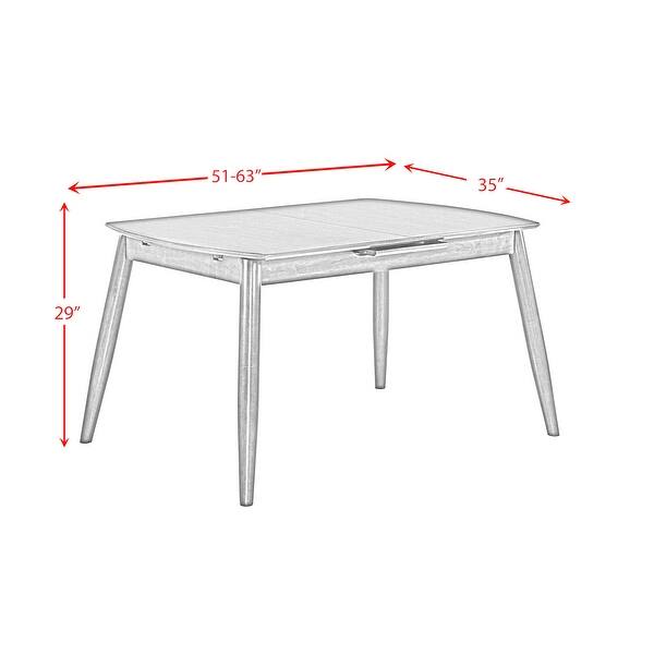 Picket House Furnishings Knox Grey Finish Expandable Dining Table Bed