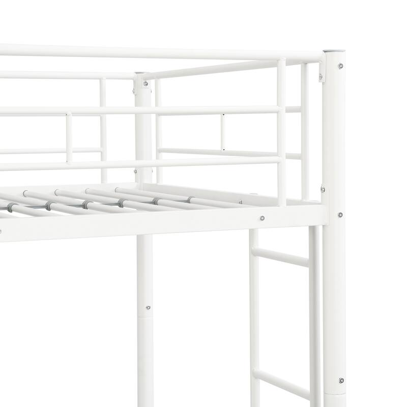 Twin Over Twin Bunk Bed White