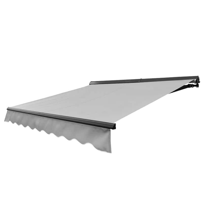 ALEKO Fabric Replacement for 16 x 10 feet Retractable Patio Awning Silver Gray