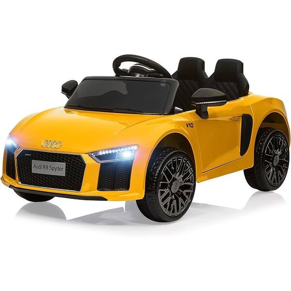 slide 2 of 54, Ride Car for Kids, 12V Power Battery Electric Vehicles for 4-8 Toddlers Yellow