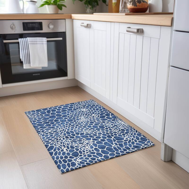 Machine Washable Indoor/ Outdoor Chantille Animal Print Rug