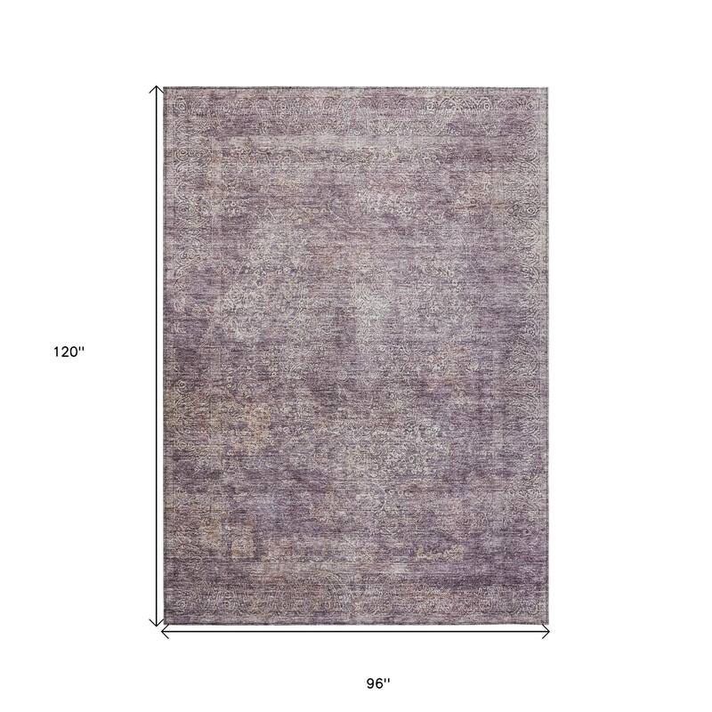 HomeRoots Floral Traditional Rectangle Outdoor Rug